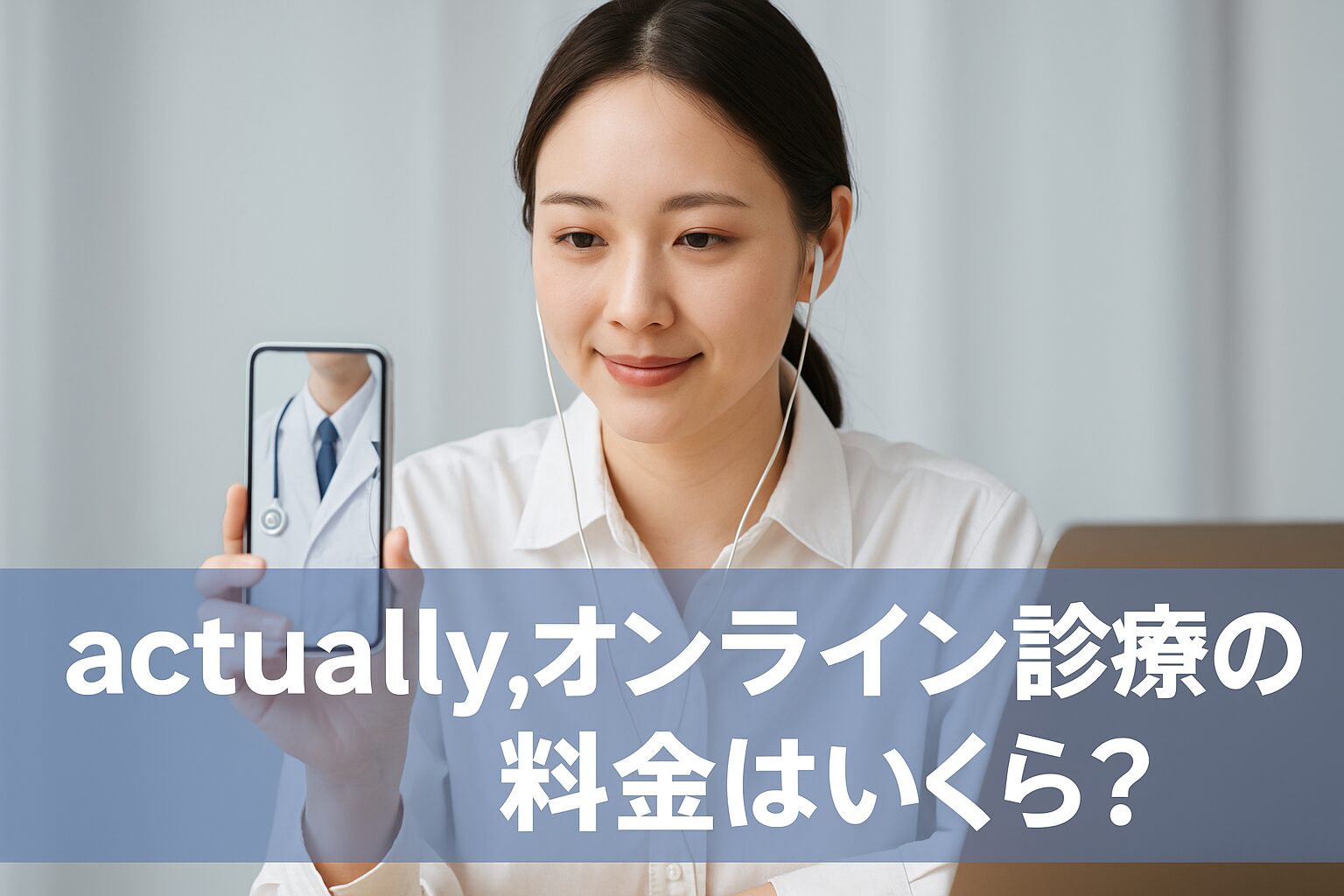 Actually,オンライン診療の料金が安い理由は？薬代のみ・再診料も明瞭で安心!